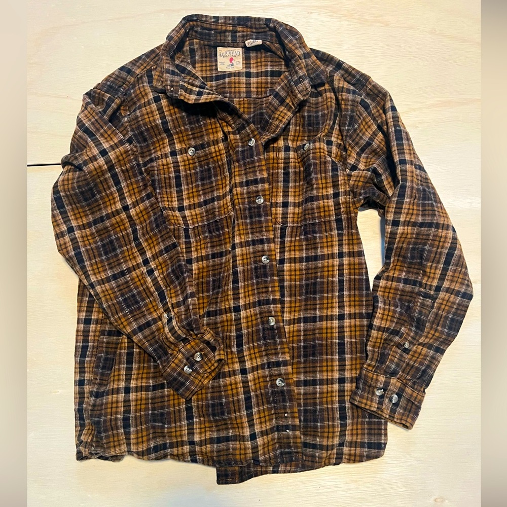 Red Head Men’s Flannel Button Up Shirt
